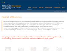 Tablet Screenshot of bismarck-stiftung.de